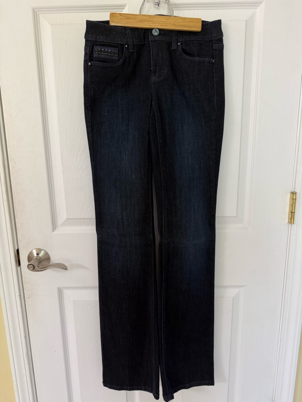 White House Black Market Dark Denim Bootcut Jeans, Size 00
